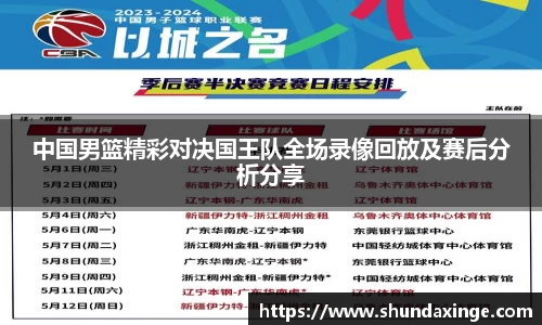 中国男篮精彩对决国王队全场录像回放及赛后分析分享